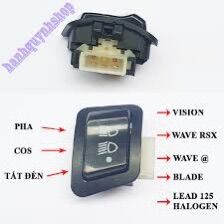 Công tắc tắt đèn honda vision , ware, lead…