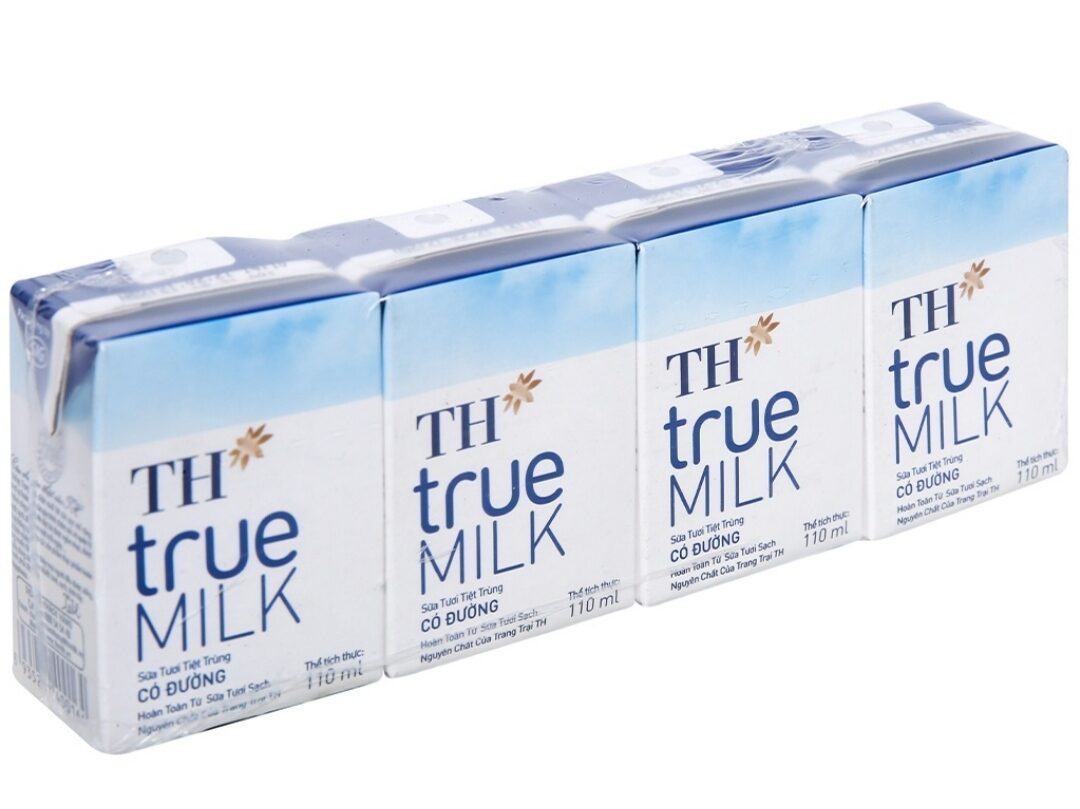 Sữa tươi tiệt trùng có đường TH 110ml