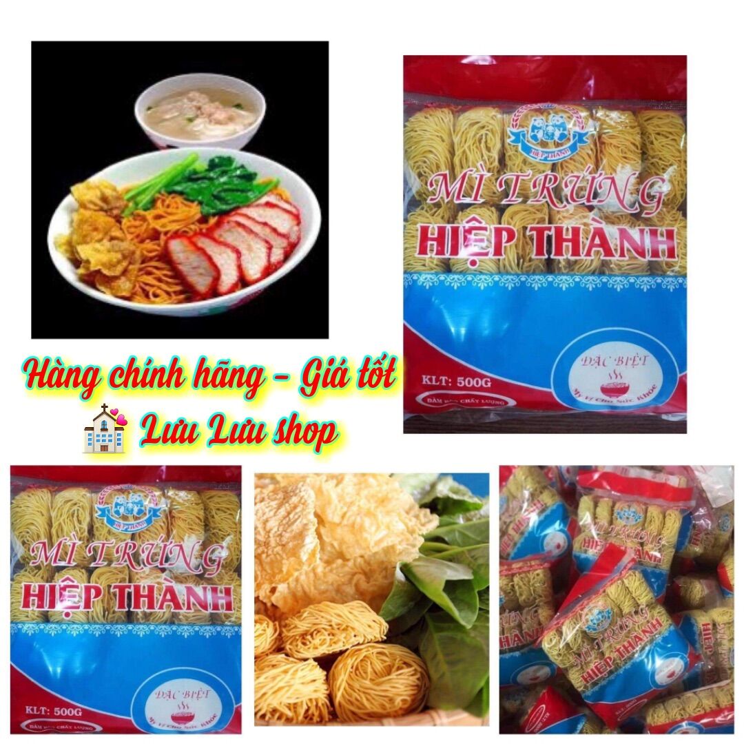 Mì trứng sợi nhuyễn cao cấp Hiệp Thành túi 500g