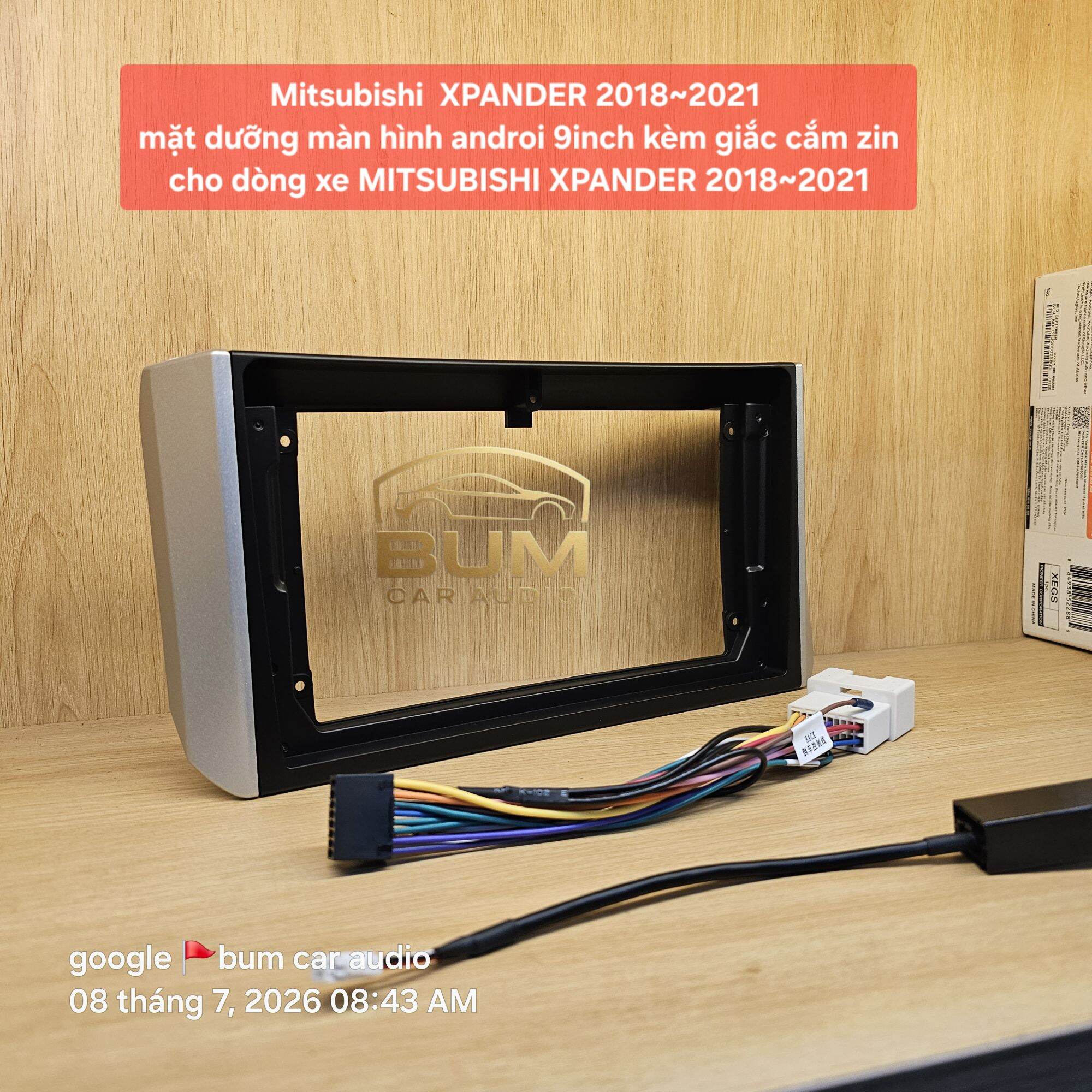 Mitsubishi XPANDER 2018~2021
mặt dưỡng màn hình androi 9inch kèm giắc cắm zin cho dòng xe MITSUBISHI XPANDER 2018~2021