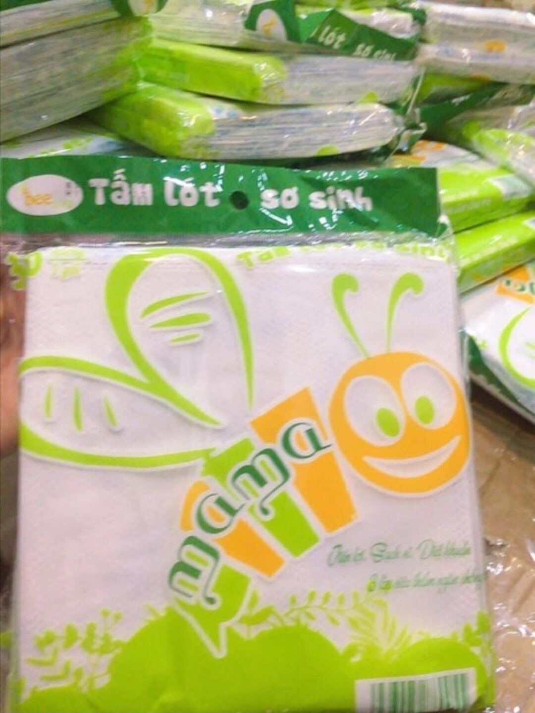 Combo 5 bịch tấm lót sơ sinh Mama (30 miếng/ gói)