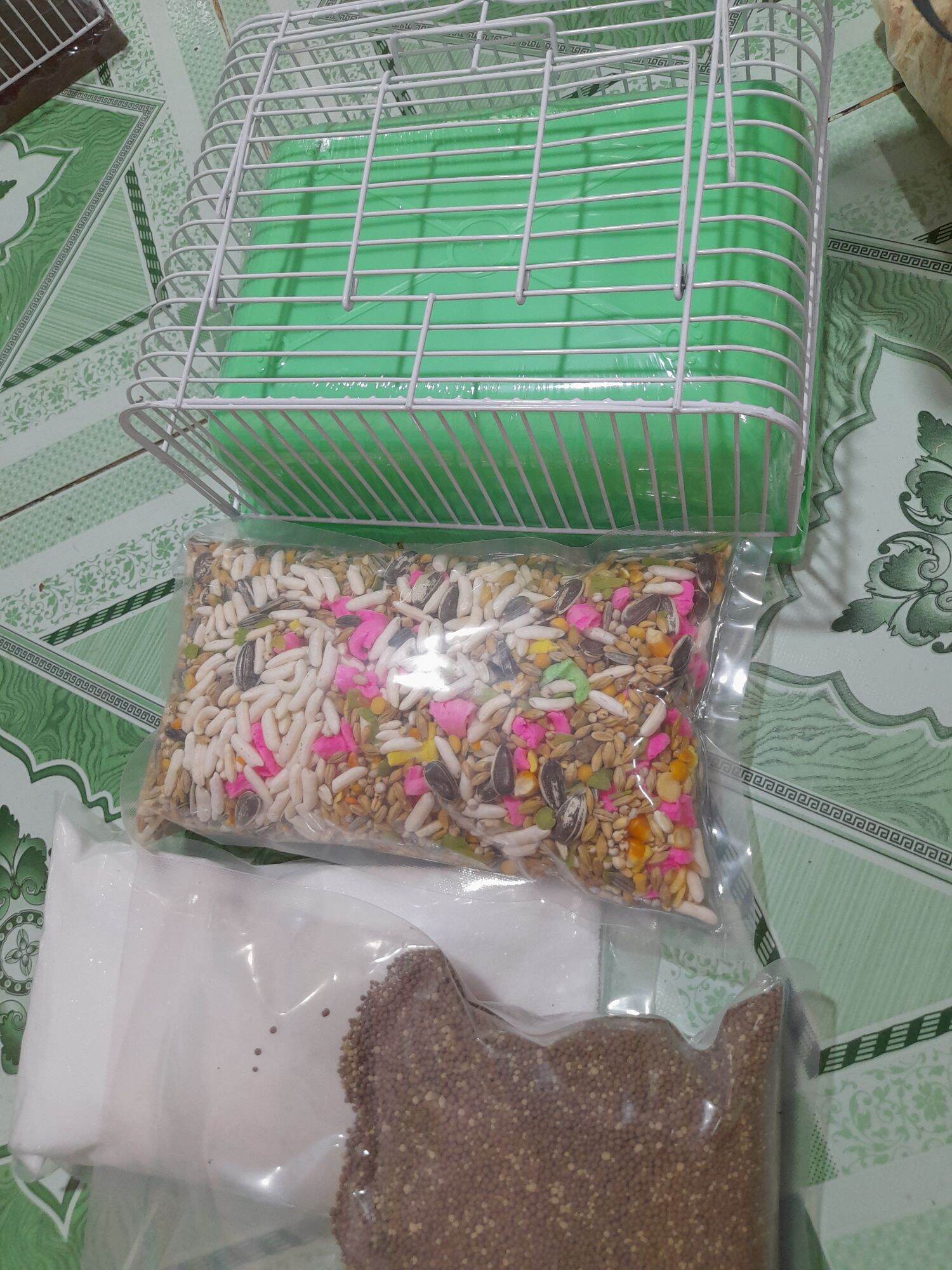 Combo lồng và đồ dùng nuôi hamster ( sand)