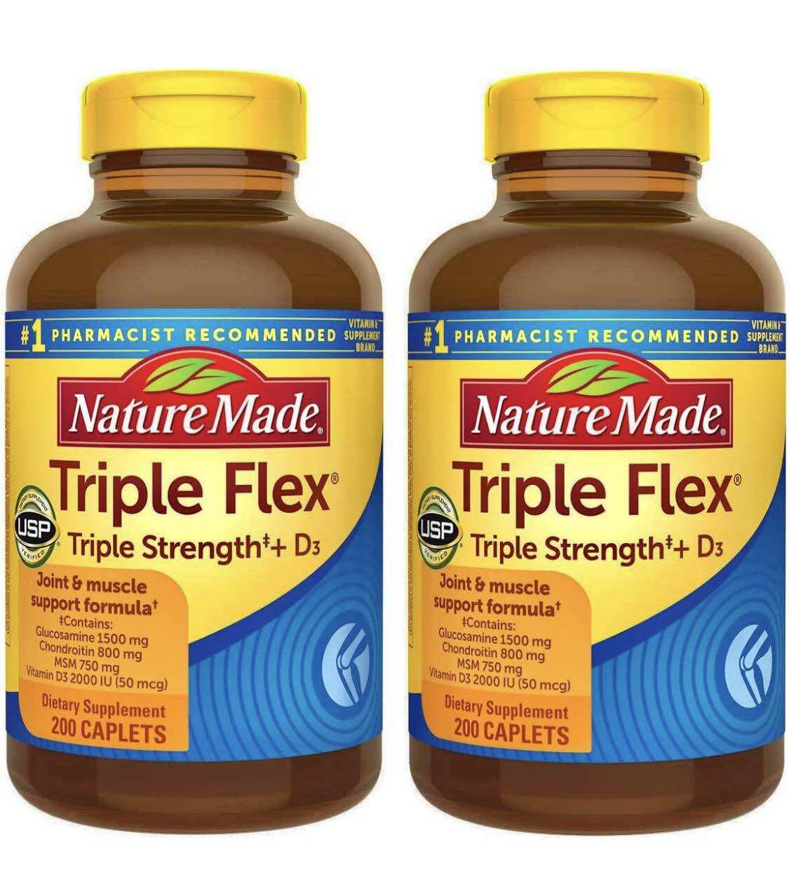 [HCM]Triple Flex Nature Made Mỹ chai 200 viên (Date 2026)