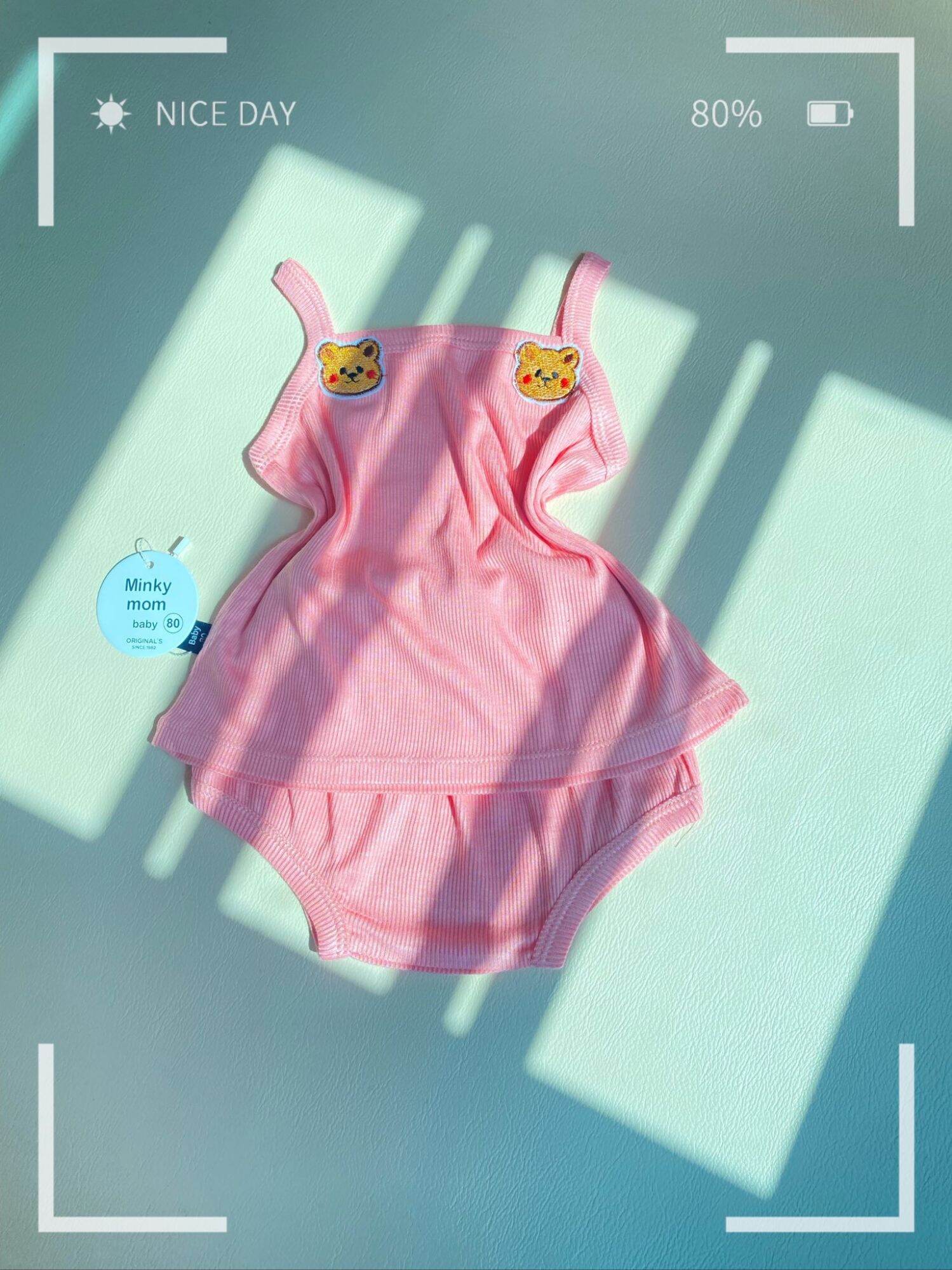 Bộ 2 dây minky mom mùa hè tăm lạnh dễ thương bé gái