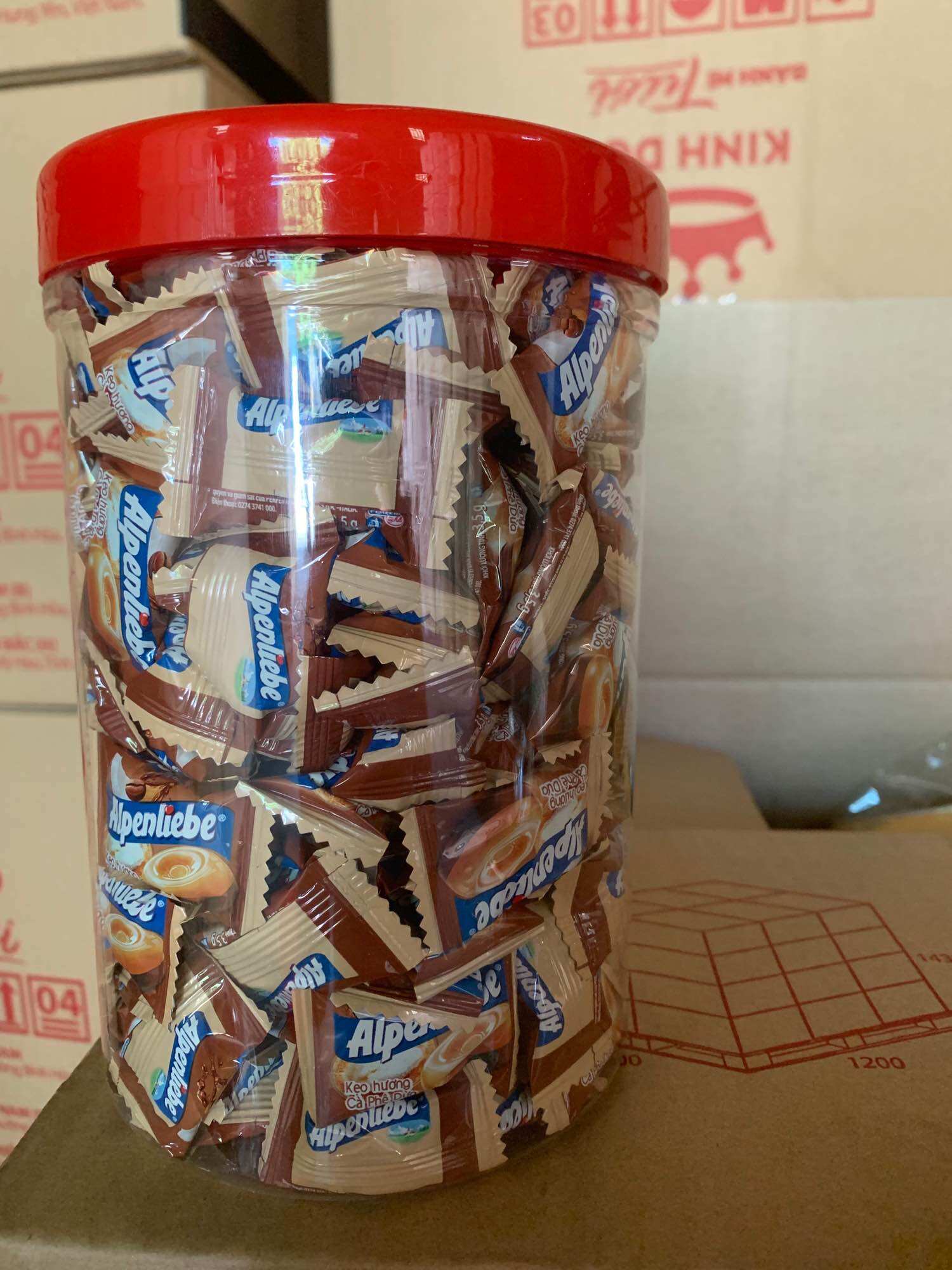 Kẹp Alpenlibe hương caramel 1kg
