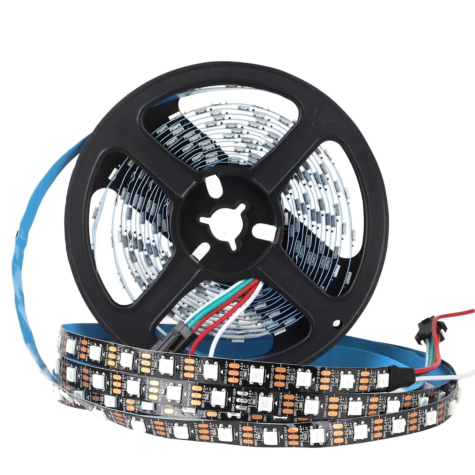 Đèn LED Dải RGB 5m WS2812B IC Chống Nước Thông Minh 5V Có Thể Định Địa Chỉ Riêng Lẻ 30/60/144 Pixels/m Đèn Màu Dùng Để Trang Trí Nhà Cửa