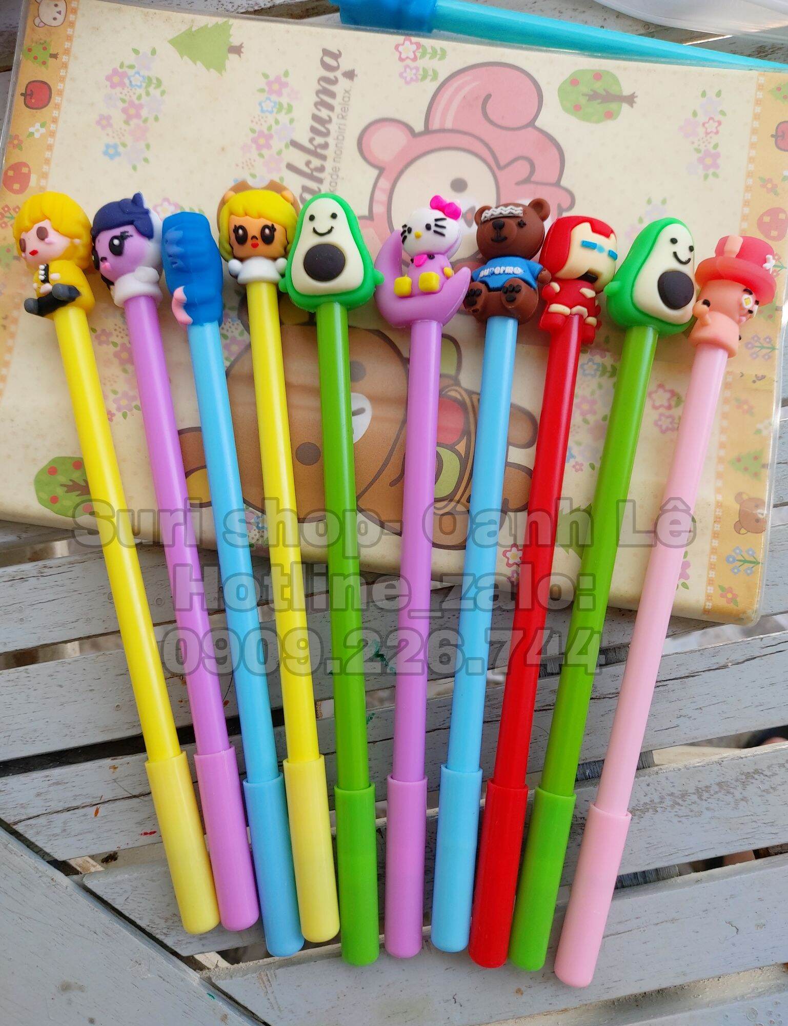 [HCM] Set 10- 20 cây bút gel mực tím bút cute siêu dễ thuơng dành cho bé học sinh tiểu học.