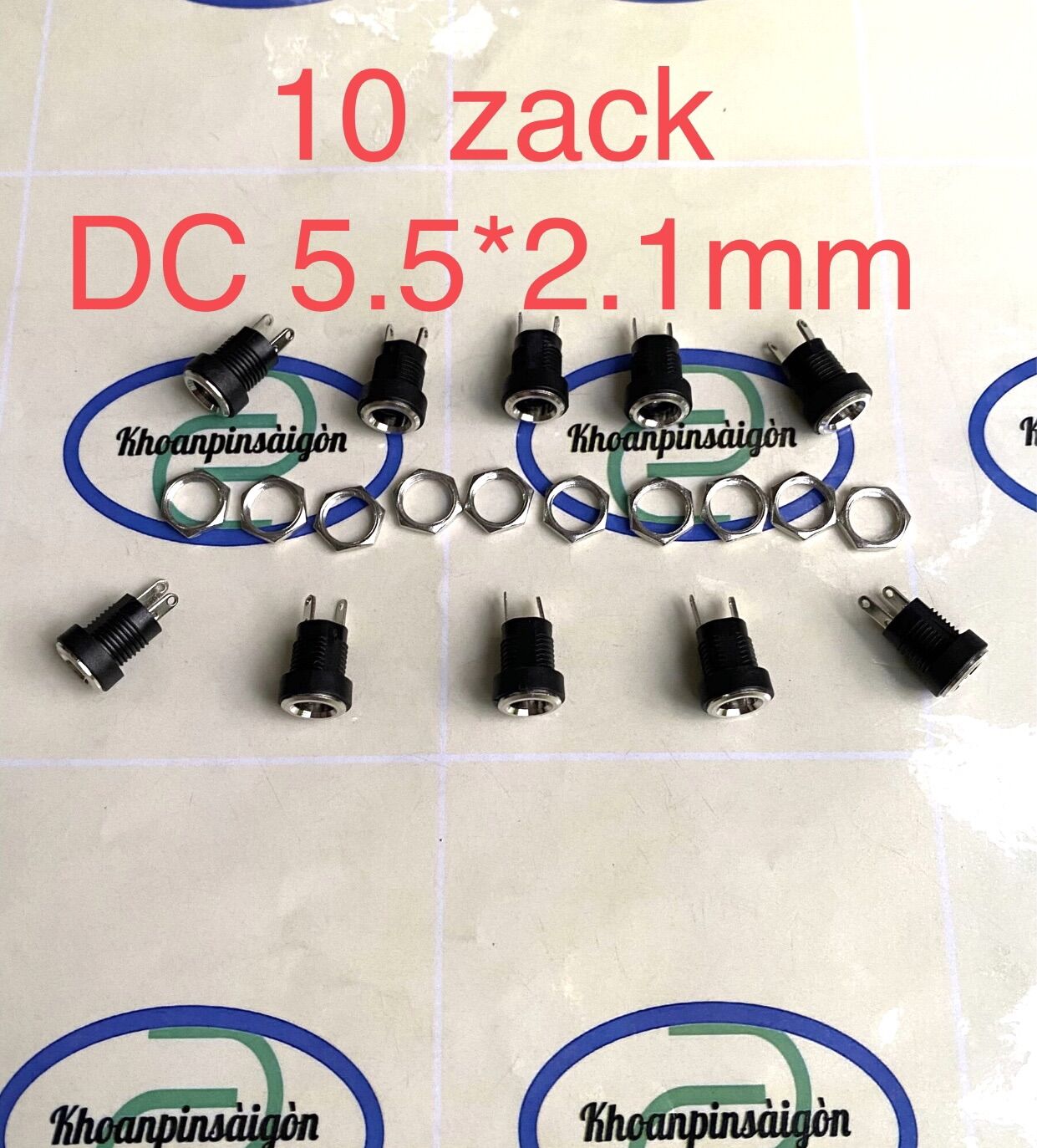 Combo 10 và combo 50 jack cái dc 5.5*2.1mm