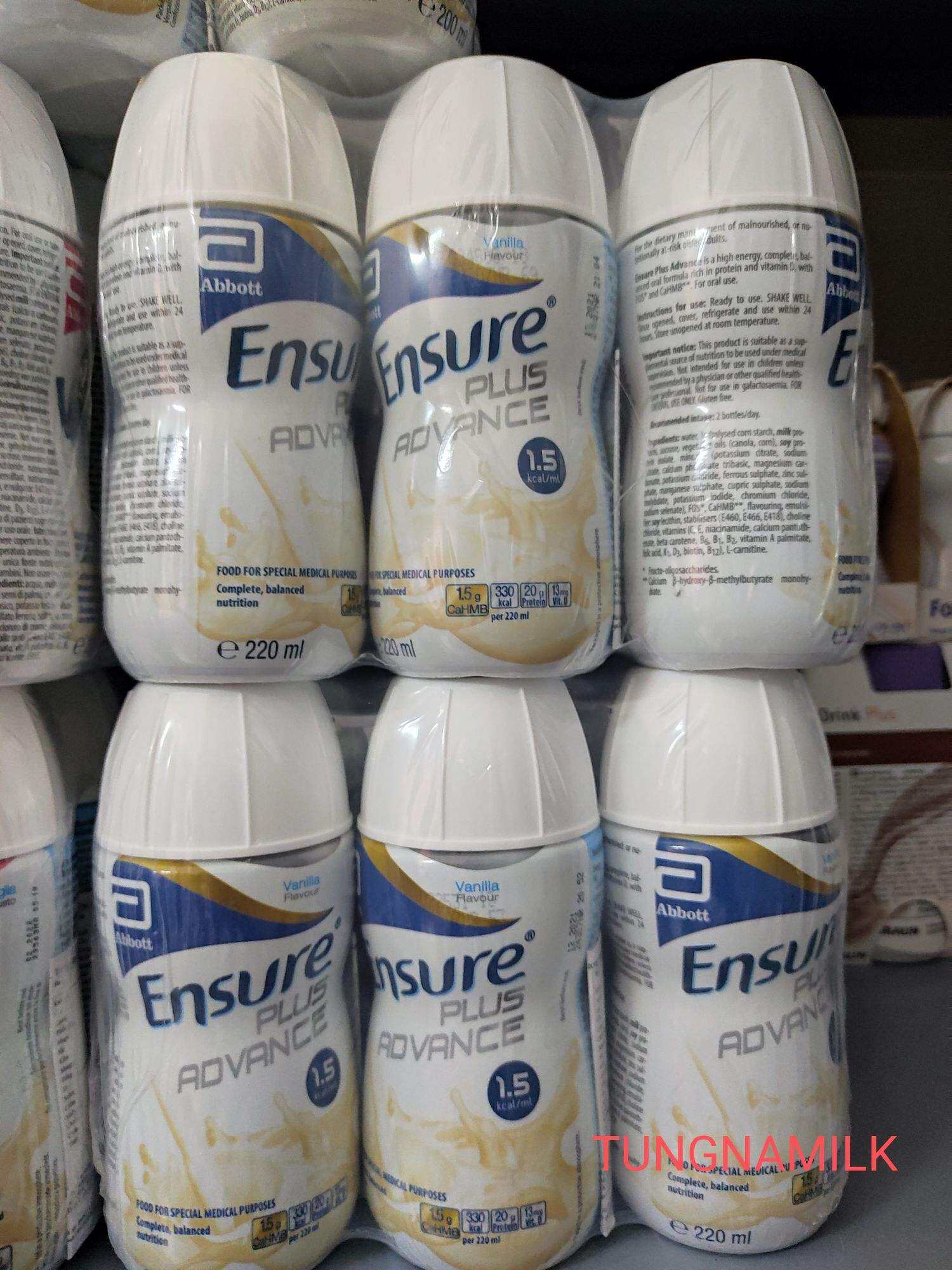 Sữa uống liền ENSURE PLUS advance lốc 6 chai 220ml