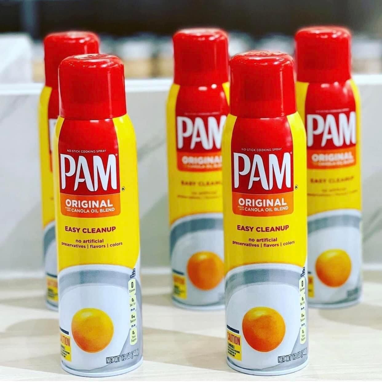 (U.S.A)Dầu Ăn Kiêng 0 Calo Dạng Xịt Pam Original 340g