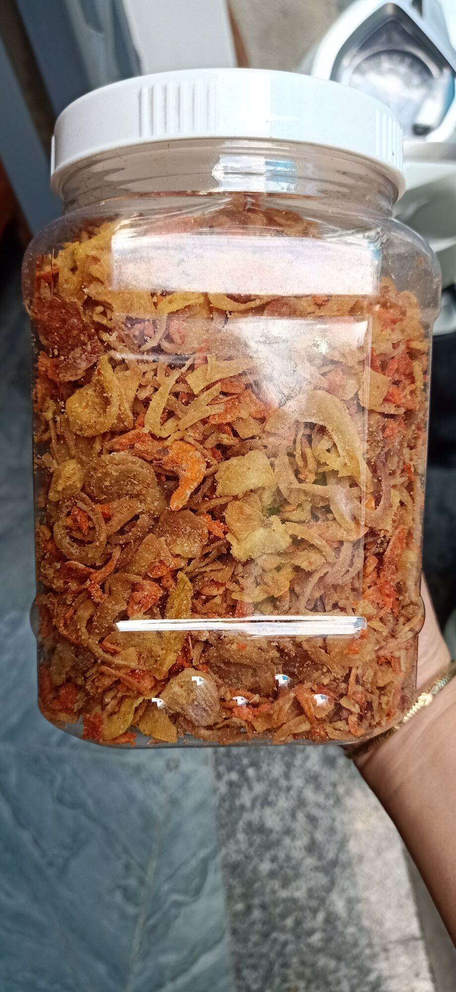 Hủ 500gr muối tép hành phi ngon