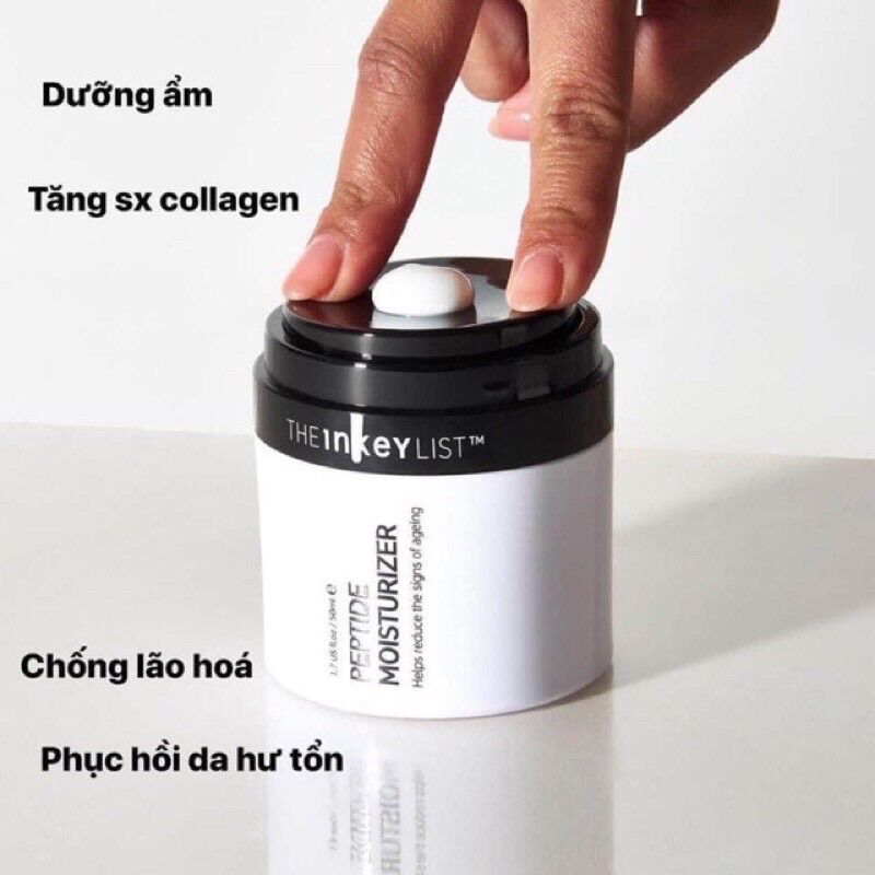 [Bill Sephora US] Kem Dưỡng Ẩm The Inkey List Peptide Moisturizer 50ml