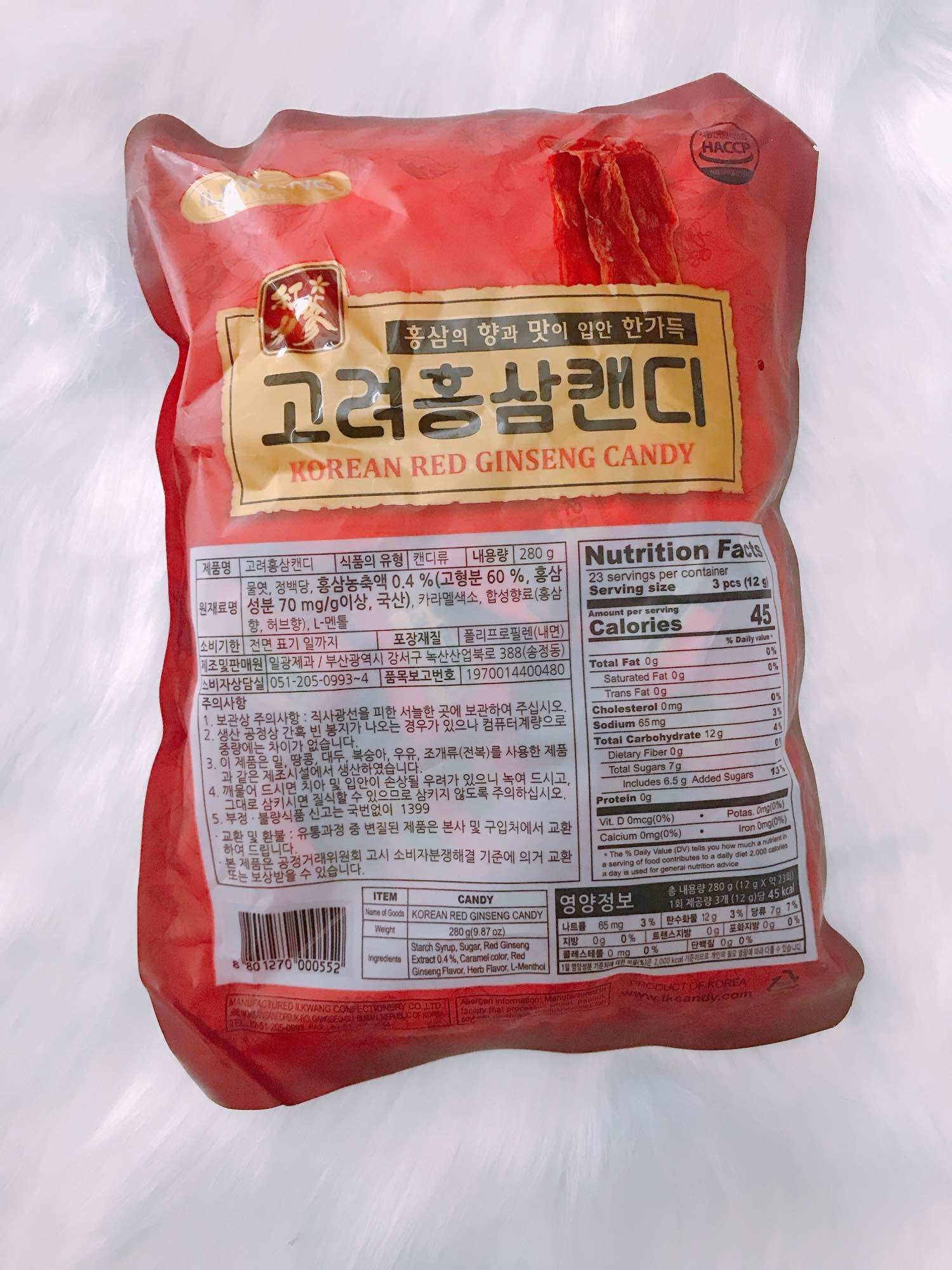 Kẹo sâm Hàn Quốc