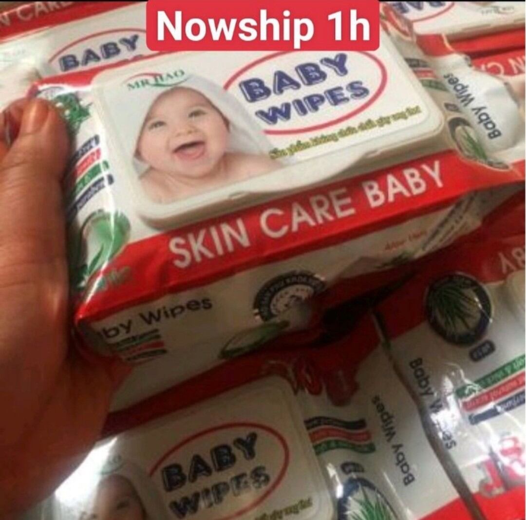 Gói khăn ướt cao cấp Baby Wipes 80gr