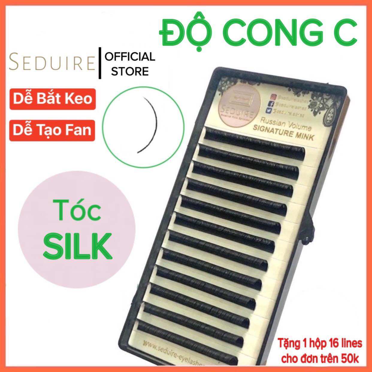 Mi khay seduire độ cong c tóc silk