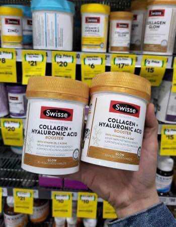 Collagen Cấp Ẩm Swisse Beauty Collagen + Hyaluronic Acid Booster 80 viên