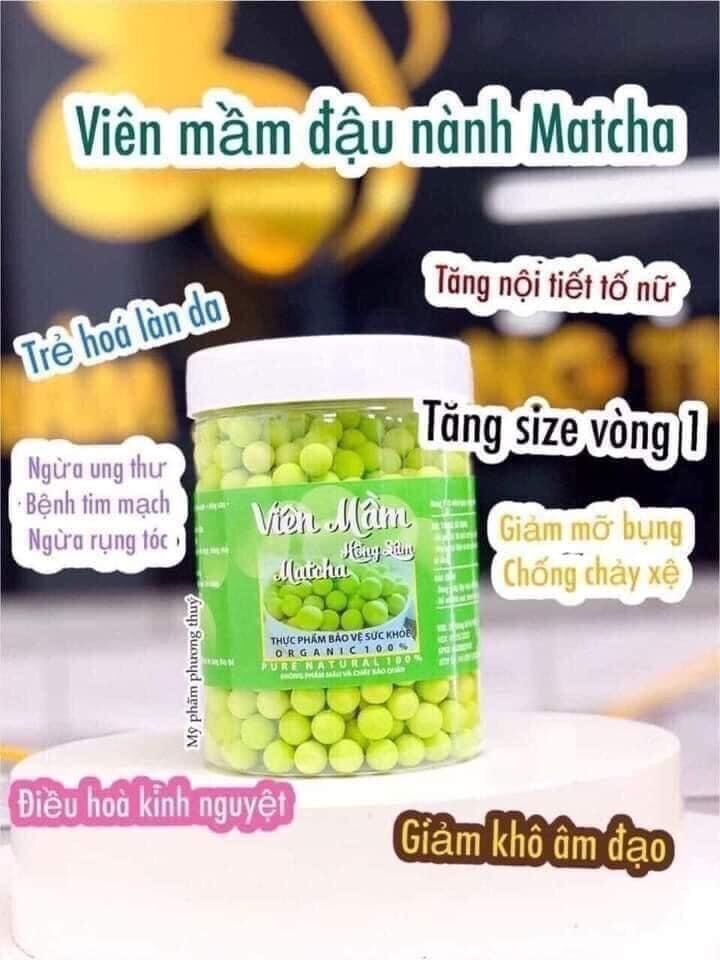 Viên mầm Hồng sâm matcha