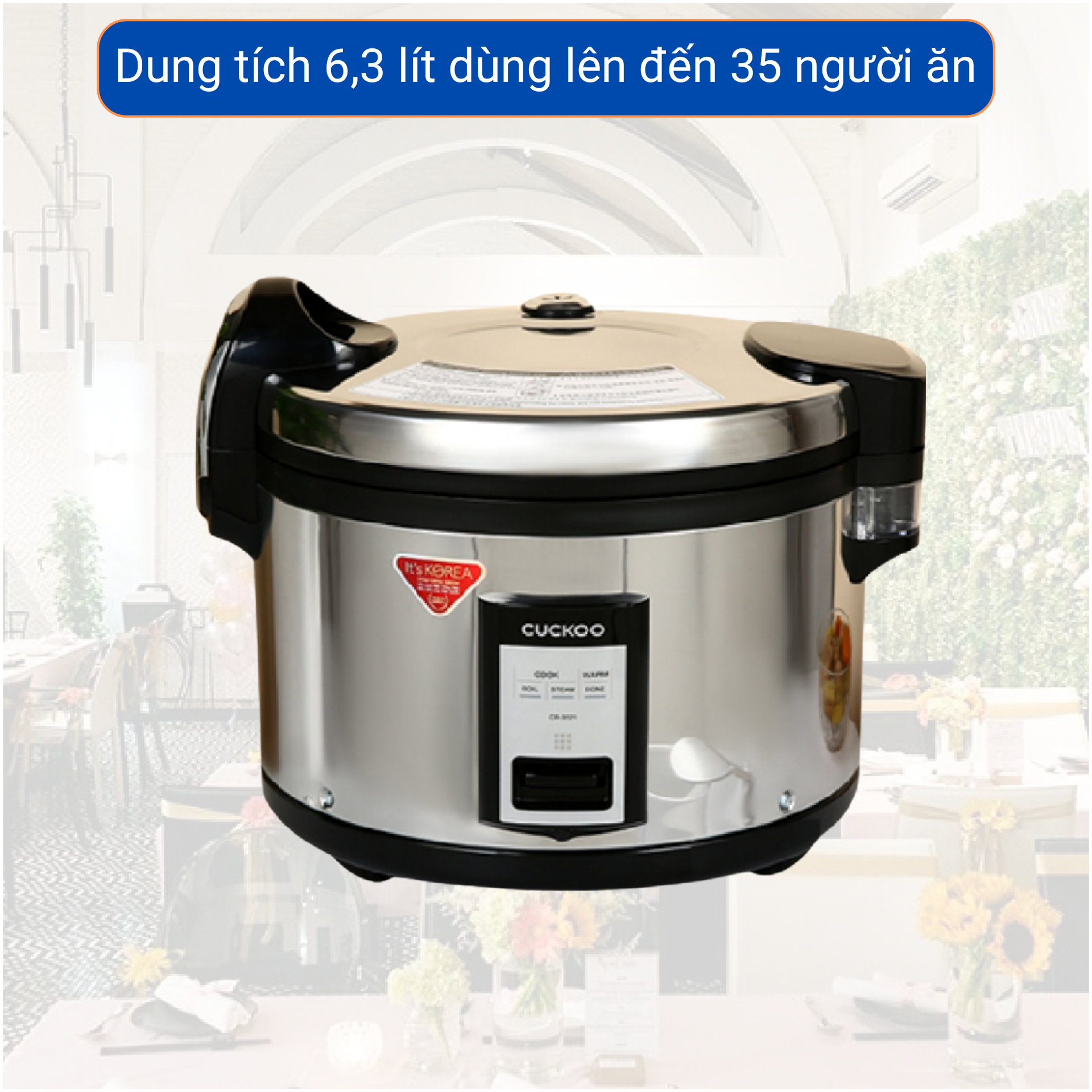 [HCM][Trả góp 0%]Nồi cơm điện Cuckoo 6.3 lít CR-3521S (INOX)( nhập khẩu Hàn Quốc)
