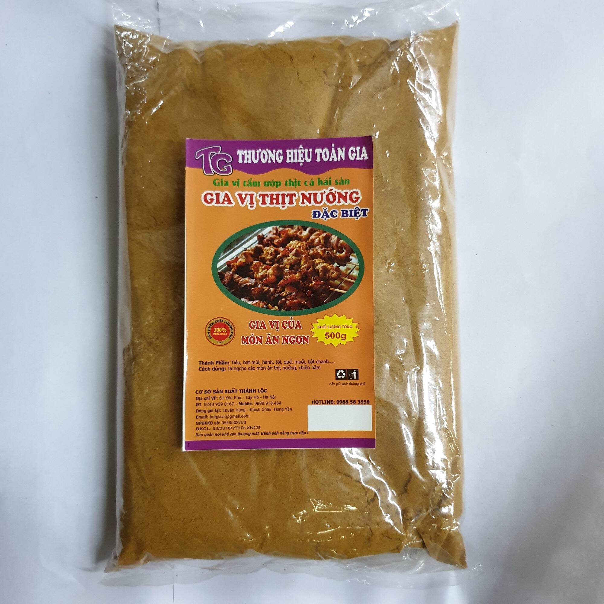Gia vị thịt nướng gói 500g