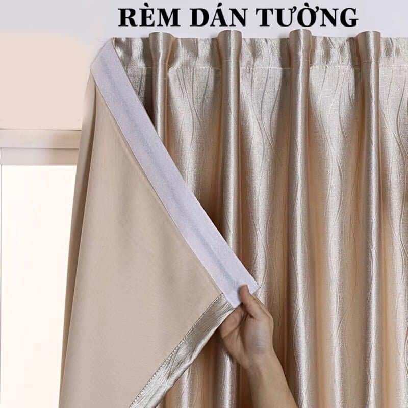Rèm dán dính tường không cần khoan và căng dây