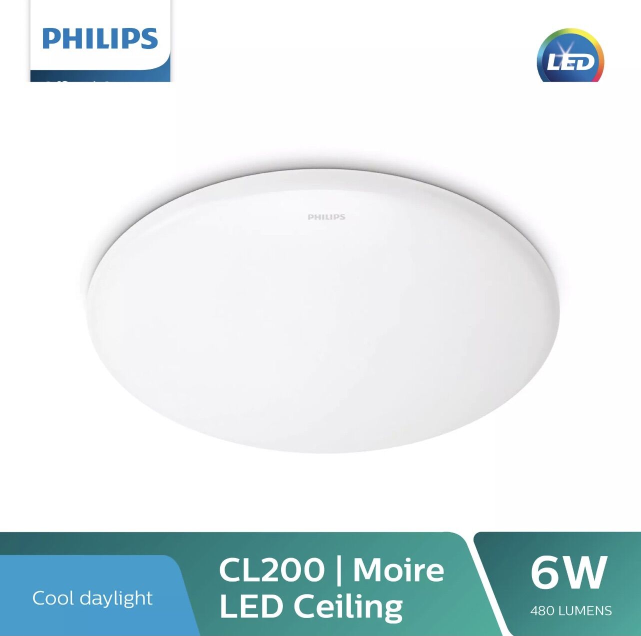 Đèn led ốp trần cl200 6w 6500k philips. đèn ốp trần 6w phi 225mm philips. sản phẩm chính hãng philips.