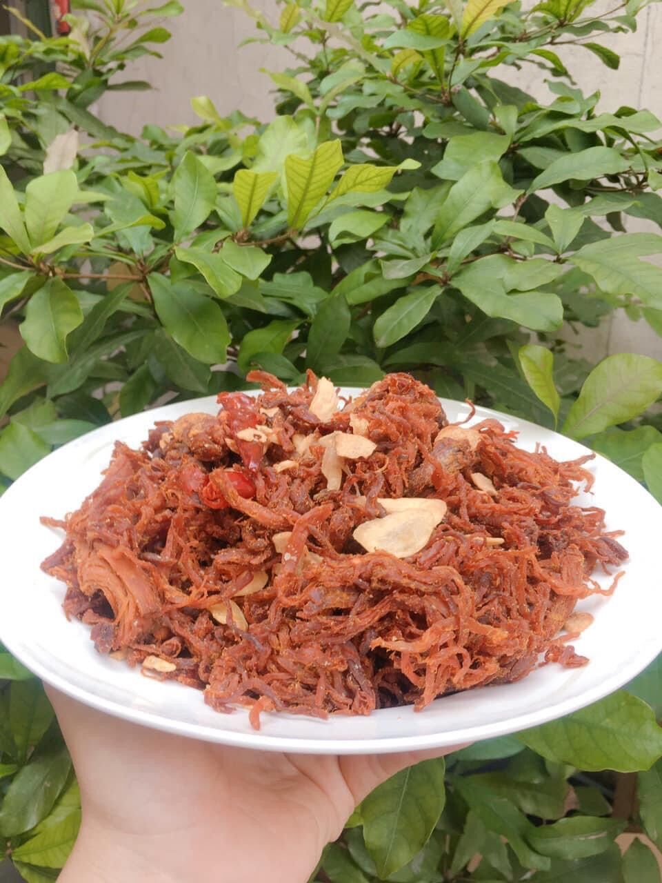 KHÔ HEO CHÁY TỎI HÀNH PHI - Hủ 500gr (Giao toàn quốc)