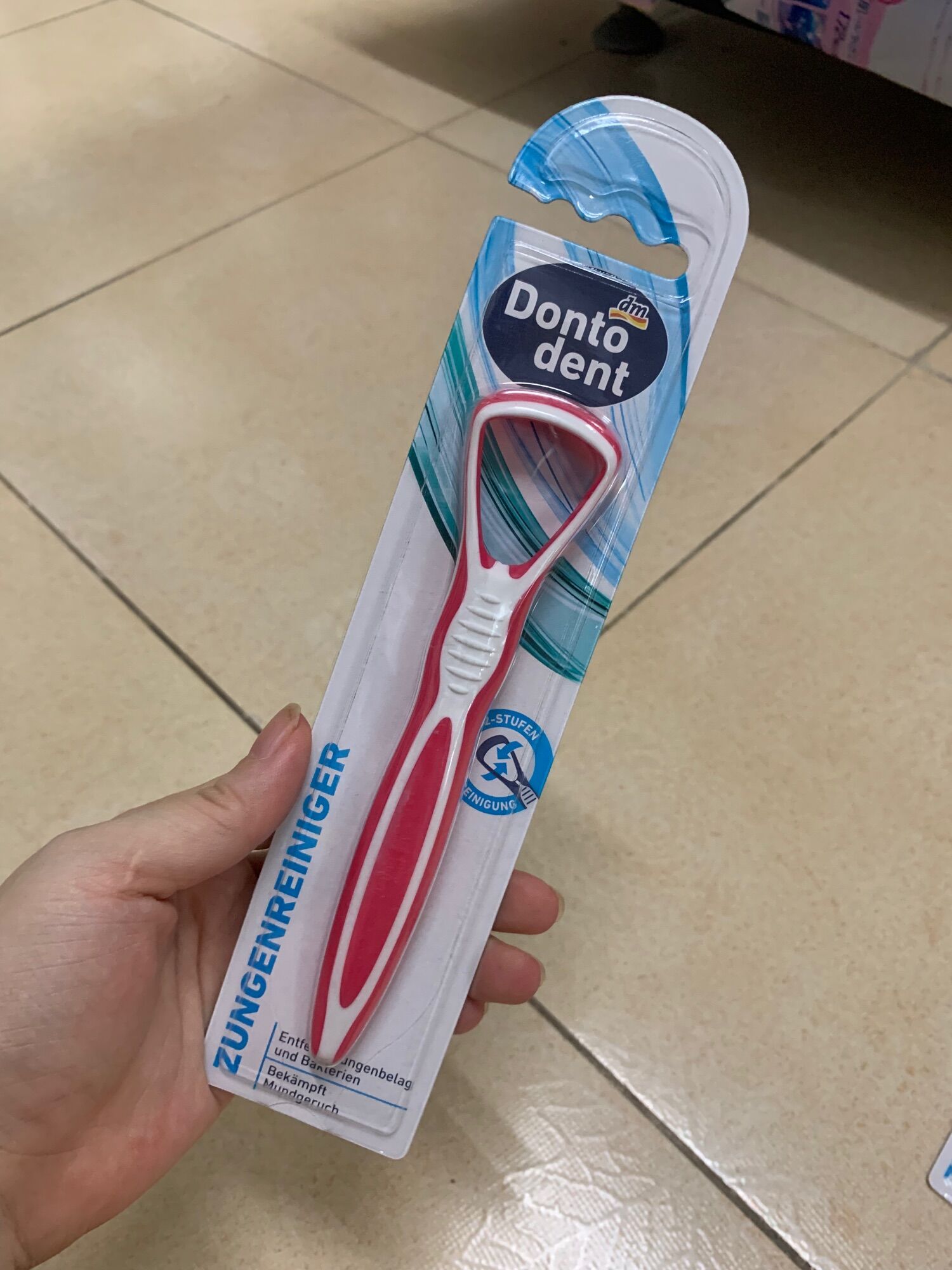 Cây vệ sinh lưỡi , cạo lưỡi Dontodent