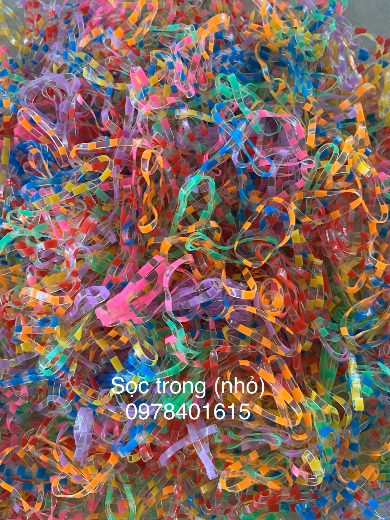 Thun cột tóc cho bé đủ màu 500g