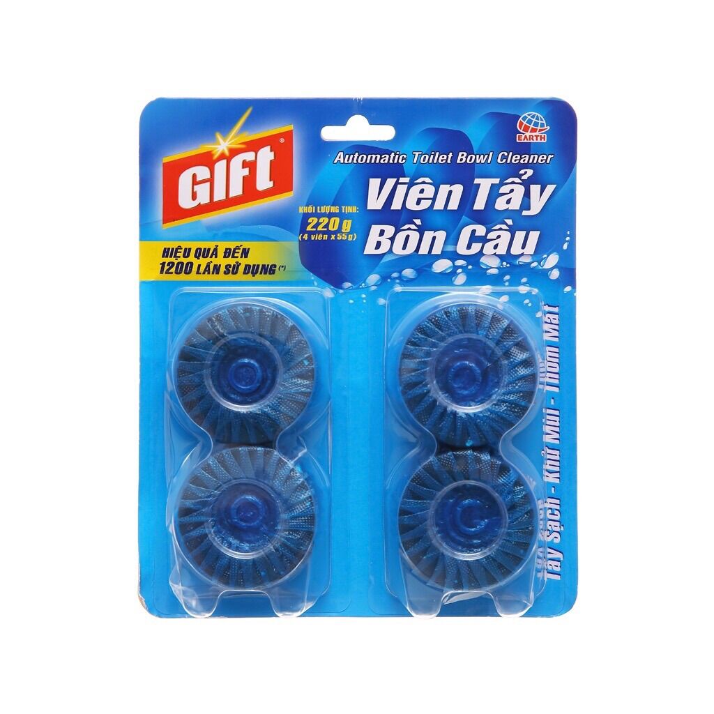 Viên thả bồn cầu gift vỉ 4 viên