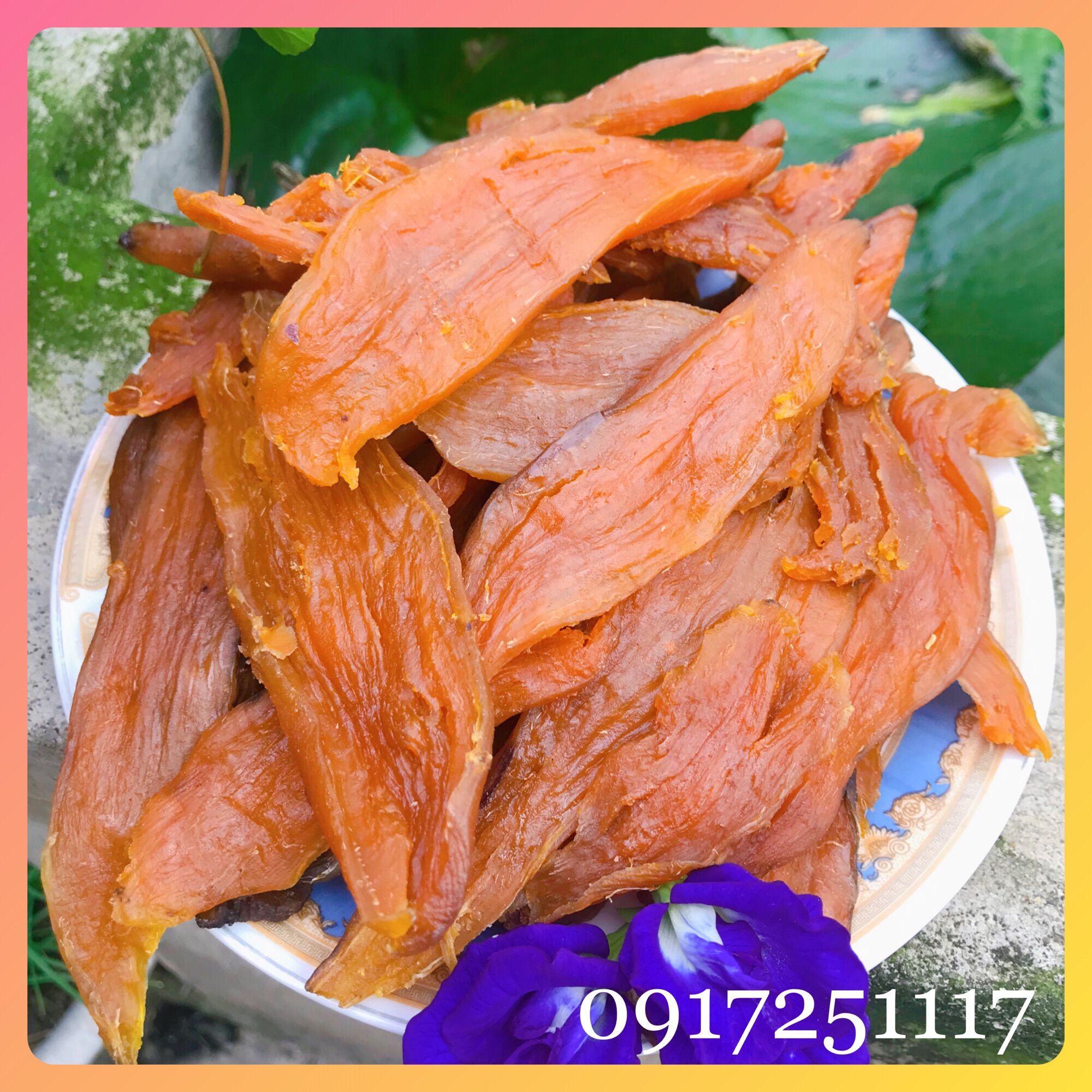 Khoai lang mật dẻo khô 1KG nhà làm