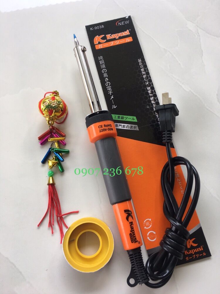 Mỏ Hàn Chì - Mỏ Hàn Thiếc 80W Kapusi Tặng Thiếc Hàn