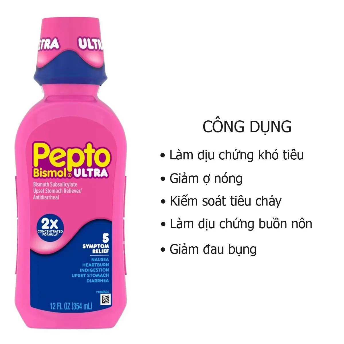 American Pepto Bismol Ultra Anti-Diarrhea and Stomach Solution, 354ml Bottle