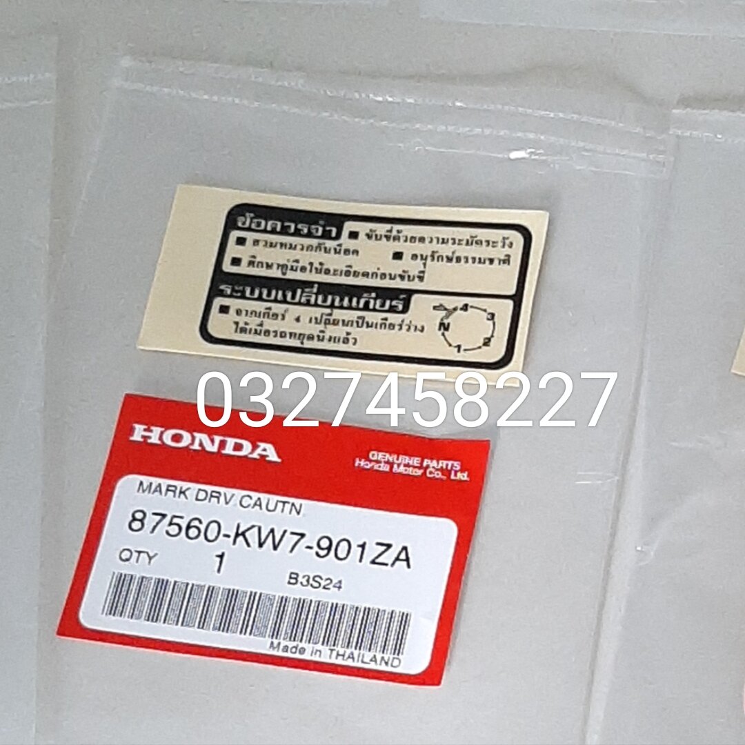 Tem thông số dán bững yếm xe DREAM thái zin Honda