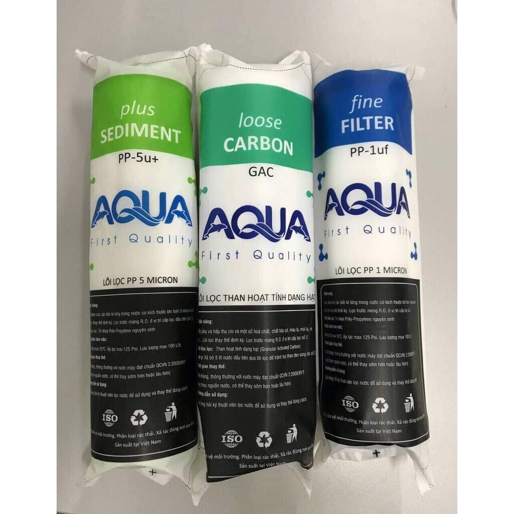 [locnuocsieure] bộ lỗi 1,2,3 thương hiệu AQUA