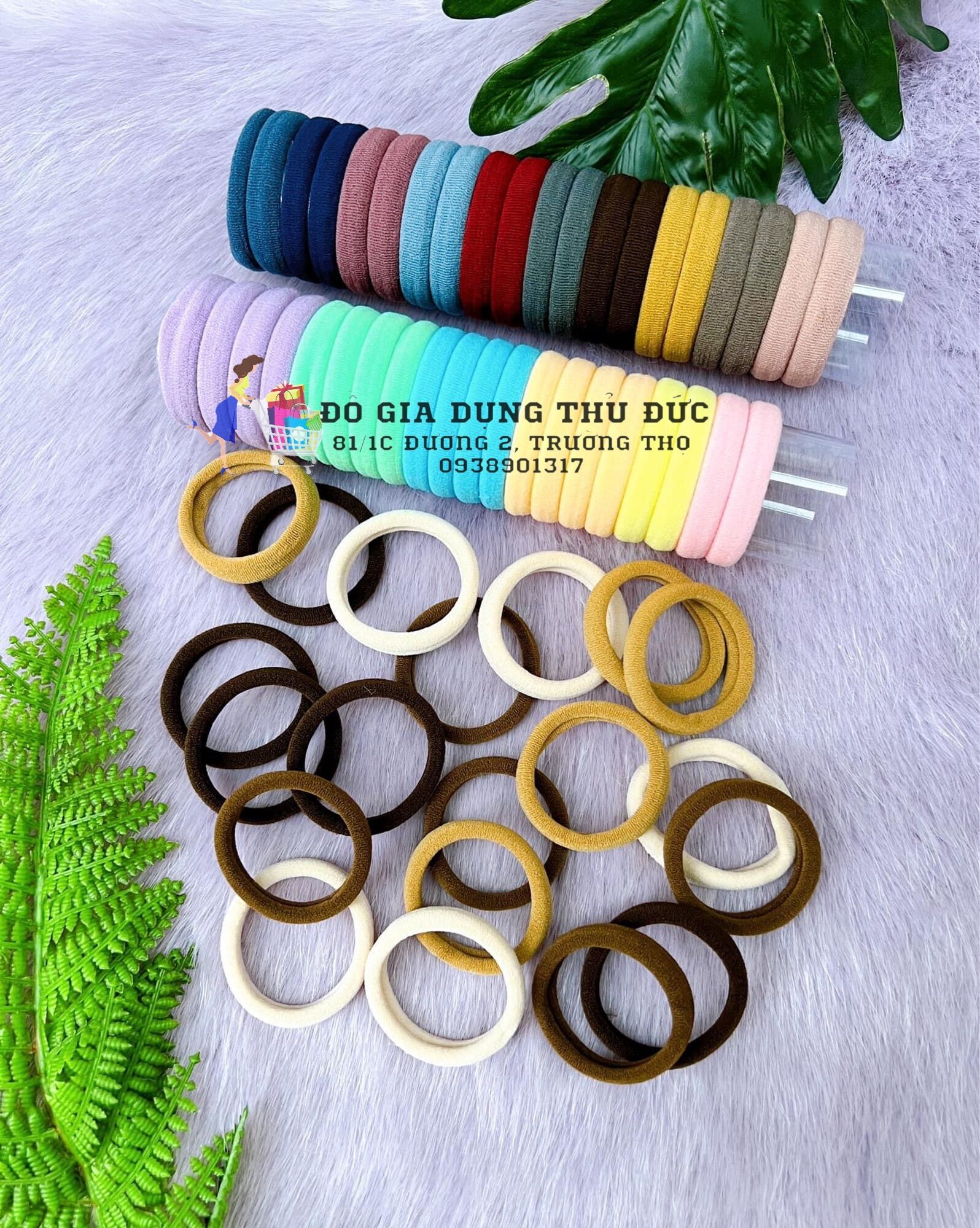 Ống 20 dây cột tóc co giãn siêu bền
