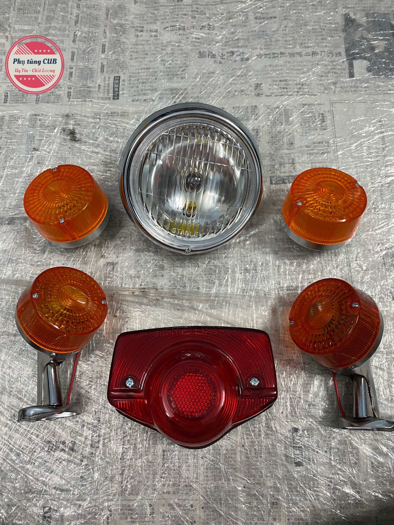 Bộ đèn xe cub 81/70 loại tốt