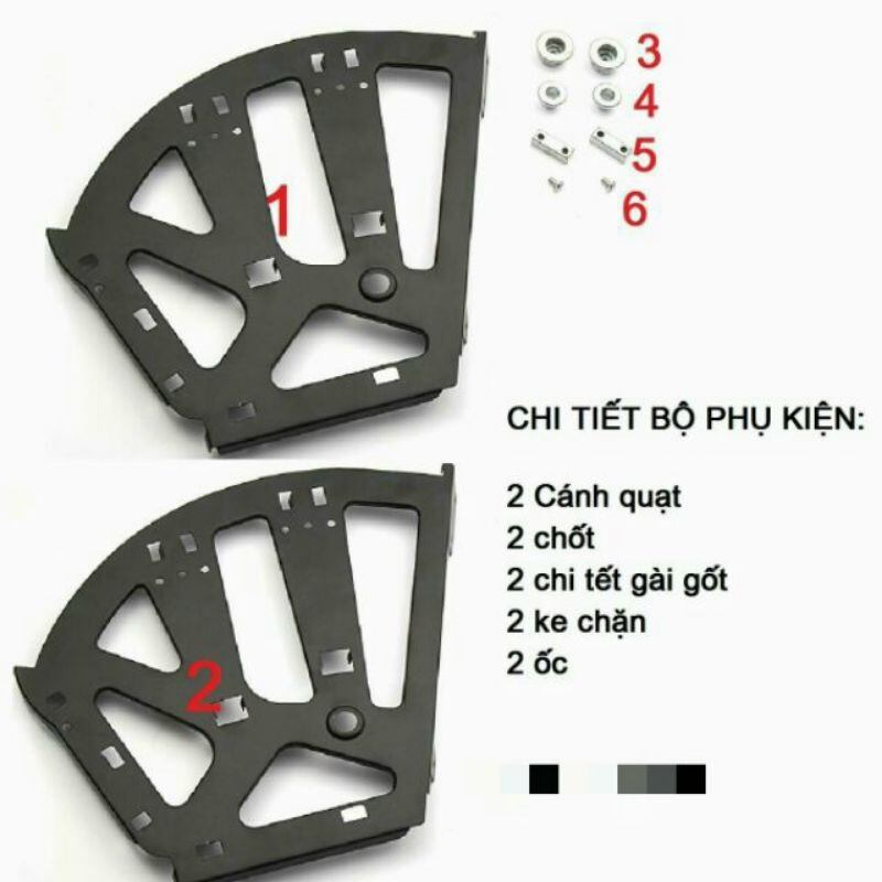 Bản lề xoay tủ giày - bản lề tủ giày 2 tầng