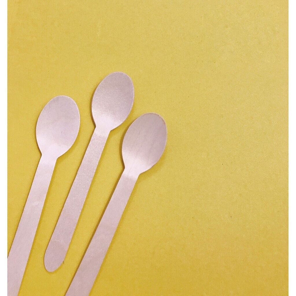 Muỗng/Thìa gỗ 16cm dùng 1 lần bảo vệ môi trường