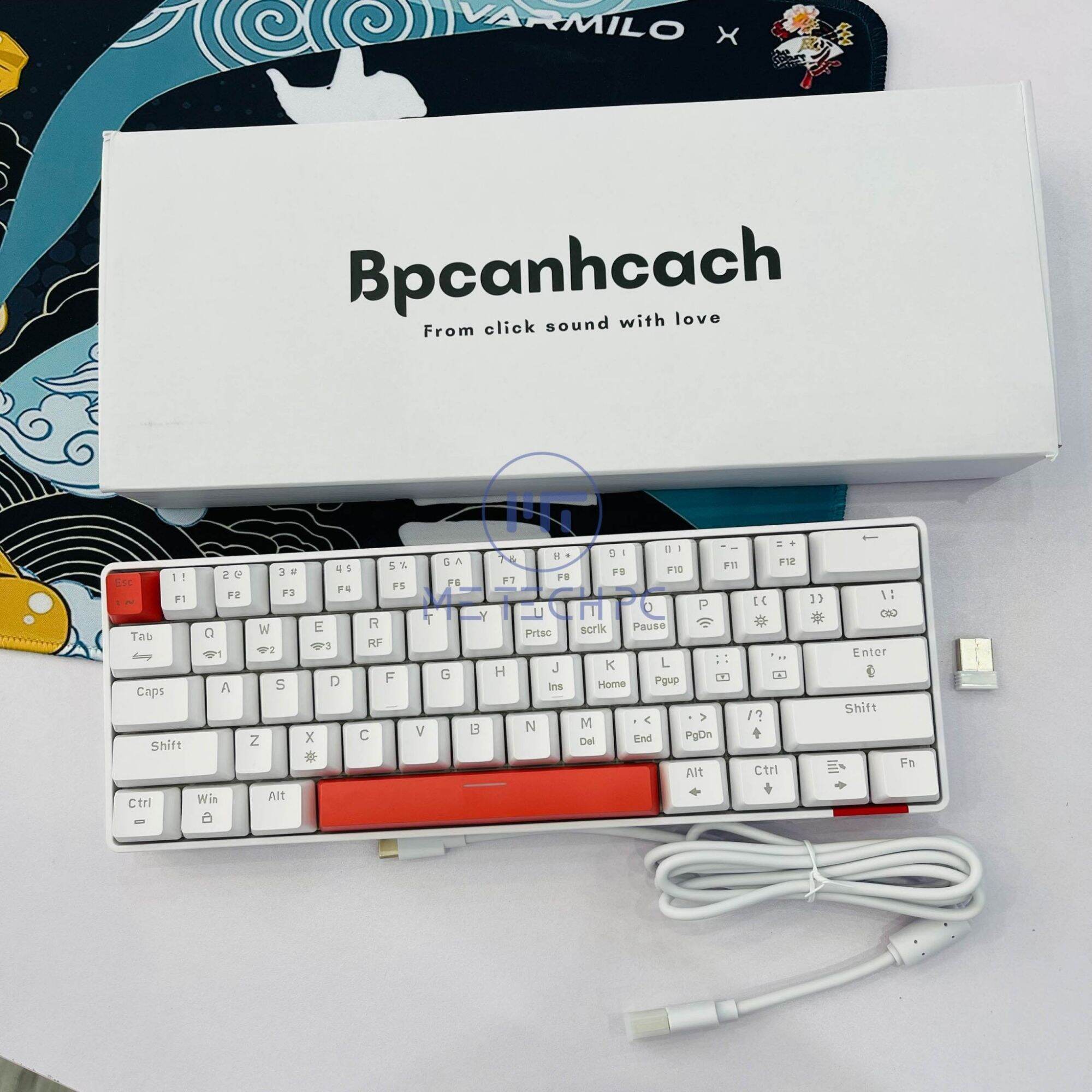 PHÍM CƠ KHÔNG DÂY CUSTOM BPCANHCACH CC61 RGB HOTSWAP - 61 PHÍM