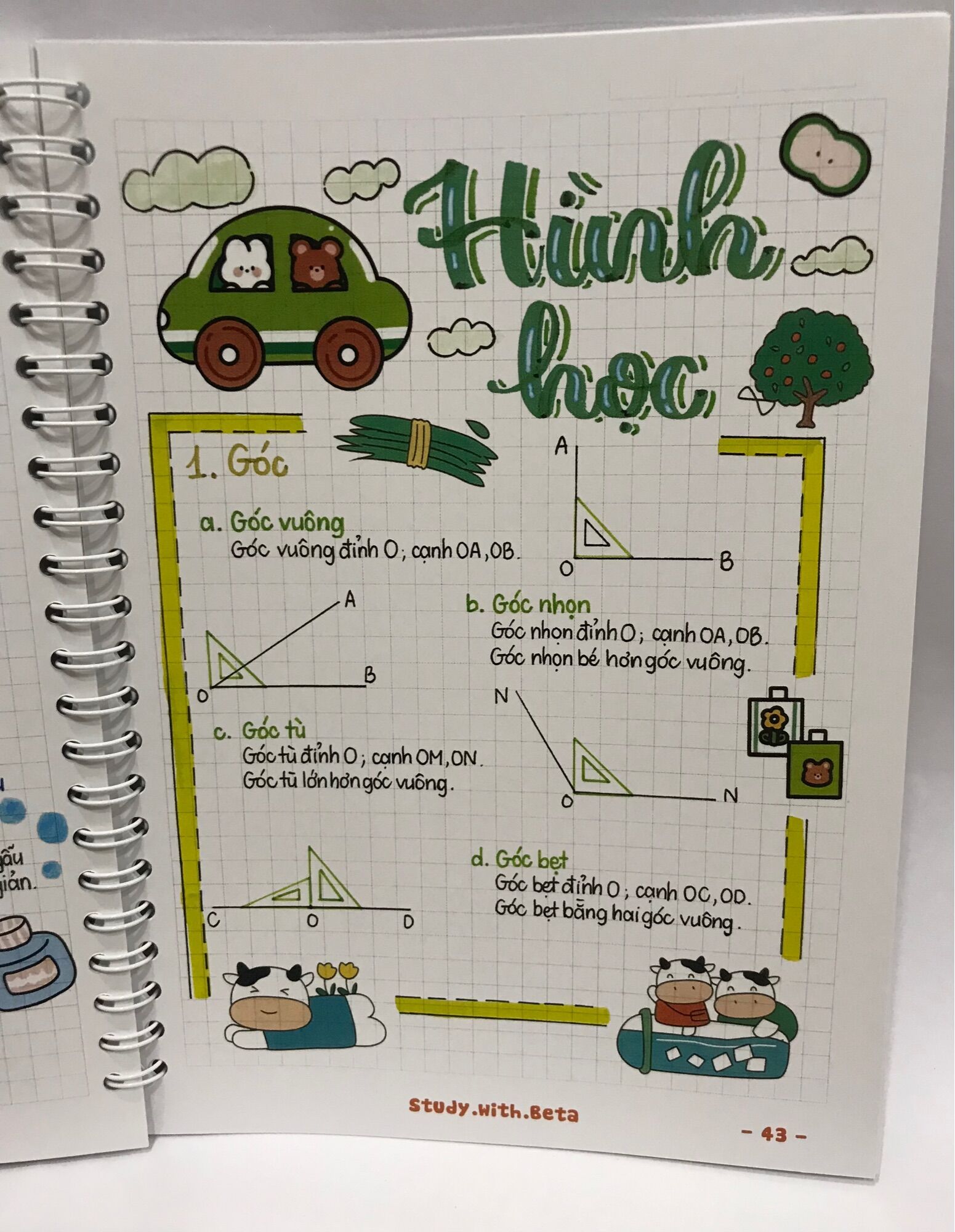 Sổ tay Takenote Toán 4 khổ A5