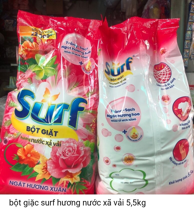 Bột giặt surf 5,5kg hương ngàn hoa