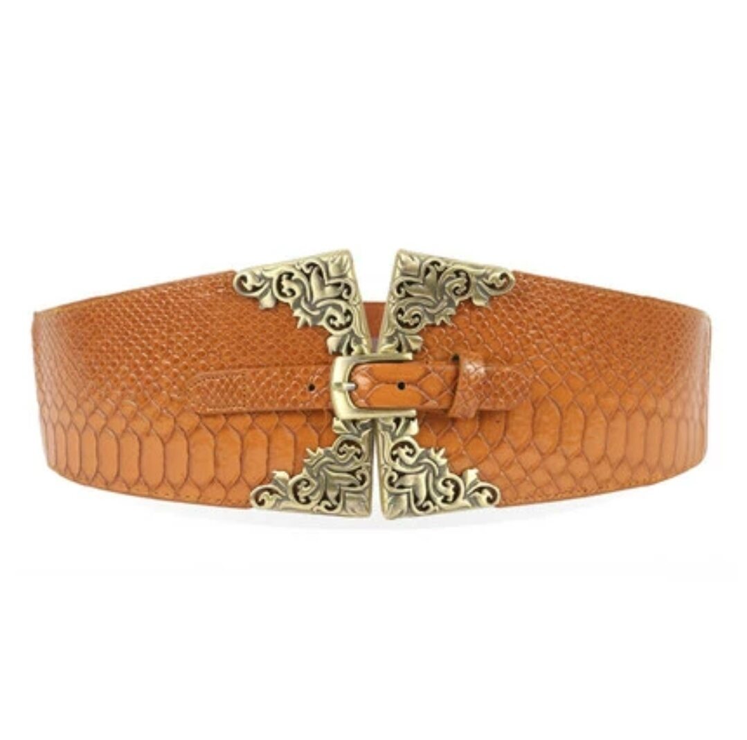 Dây nịt Thắt lưng nữ phối đầm váy crocodile belts 10cm