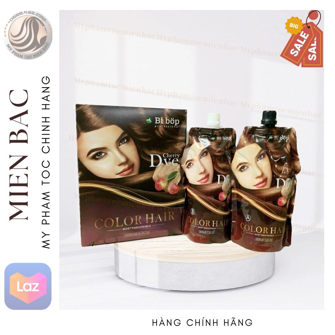Nhuộm nâu BiBop Nhật Bản nhuộm tóc nâu tại nhà không dính da đầu