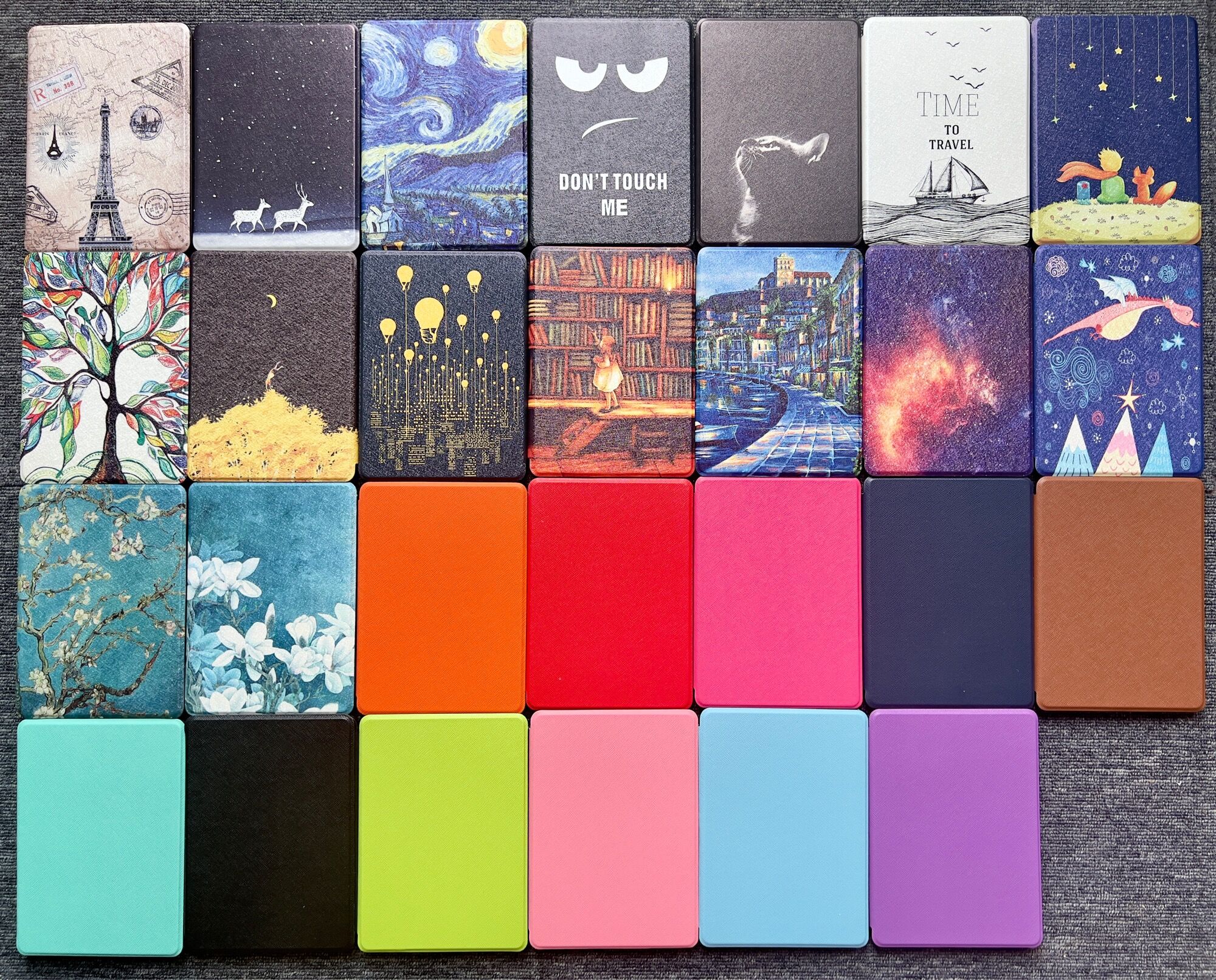Bao Da Cover Kindle Paperwhite 5, Case Máy Đọc Sách Kindle Paperwhite 5 Trơn/Hoạ Tiết