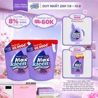 Combo 2 túi nước giặt xả cho máy giặt MaxKleen hương Hoa nắng/ Huyền diệu/ Vườn sớm mai 3.8kg