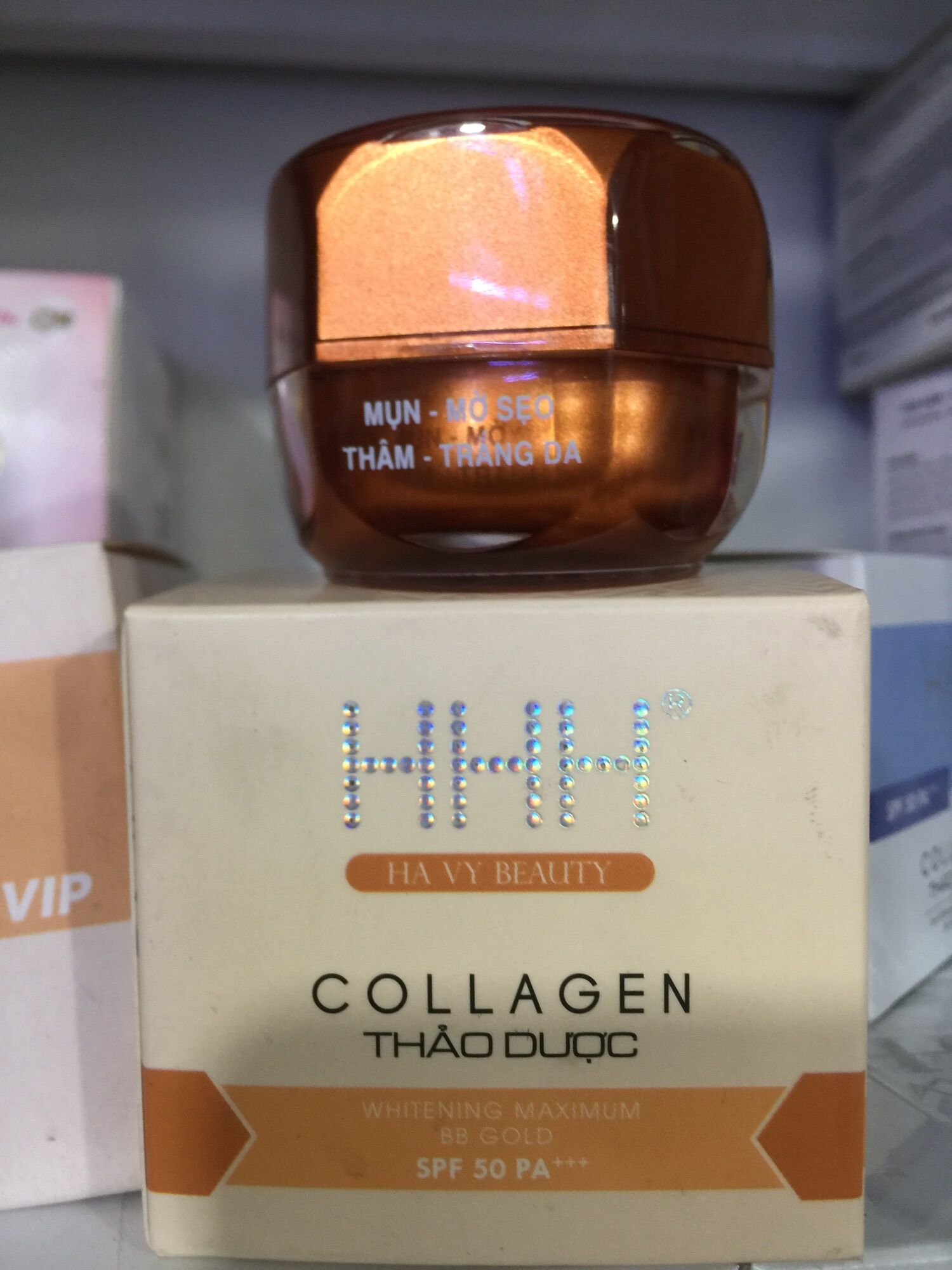 [HCM]Kem HHH Collagen Mụn Thâm Trắng Da 12g