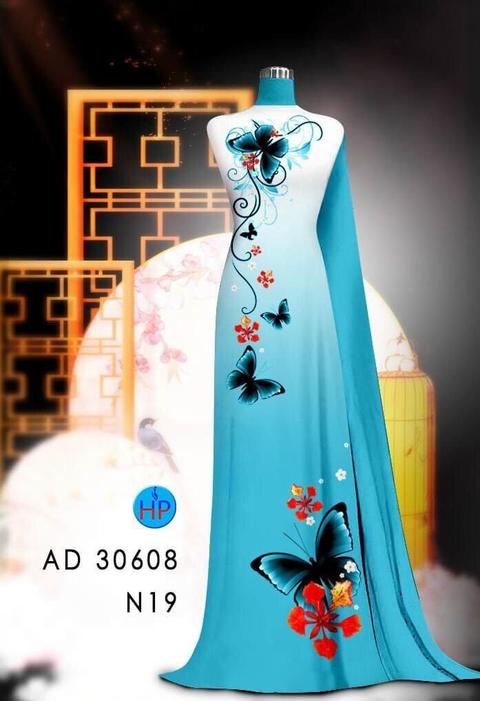 Vải áo dài hoa Phượng