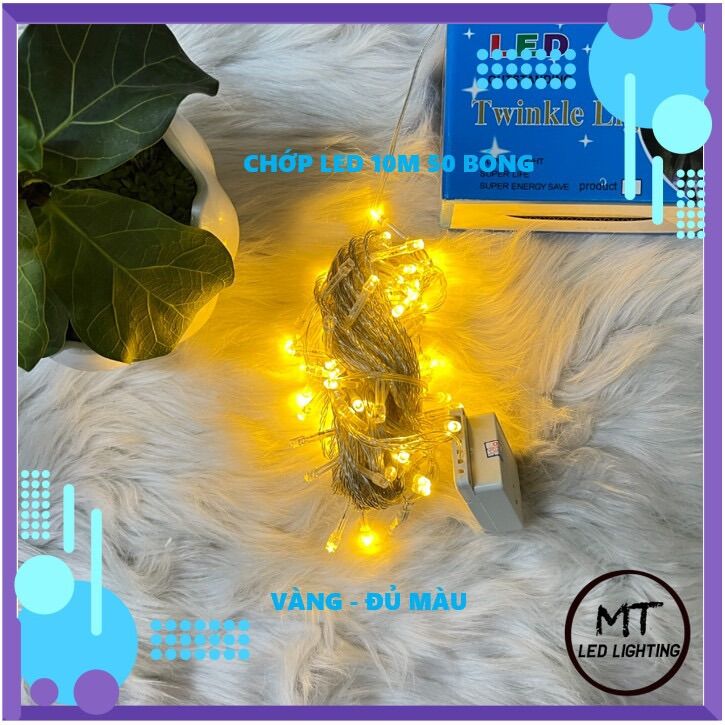 DÂY ĐÈN LED TRANG TRÍ CHỚP ĐỦ MÀU 10M,4M5