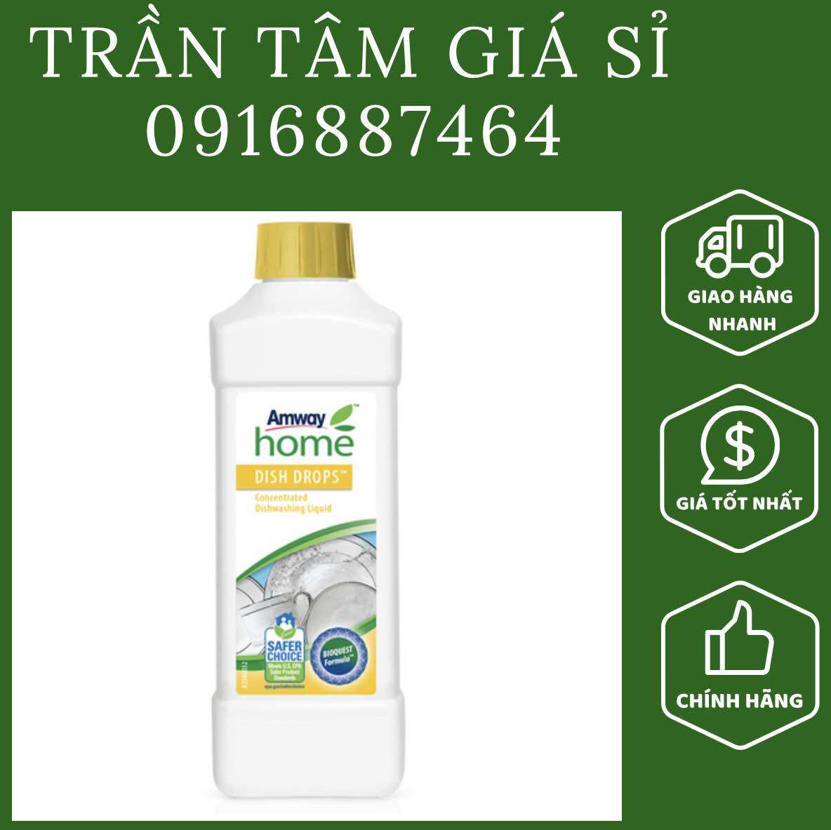 Nước Rửa Chén Aw Home 1L Chính Hãng