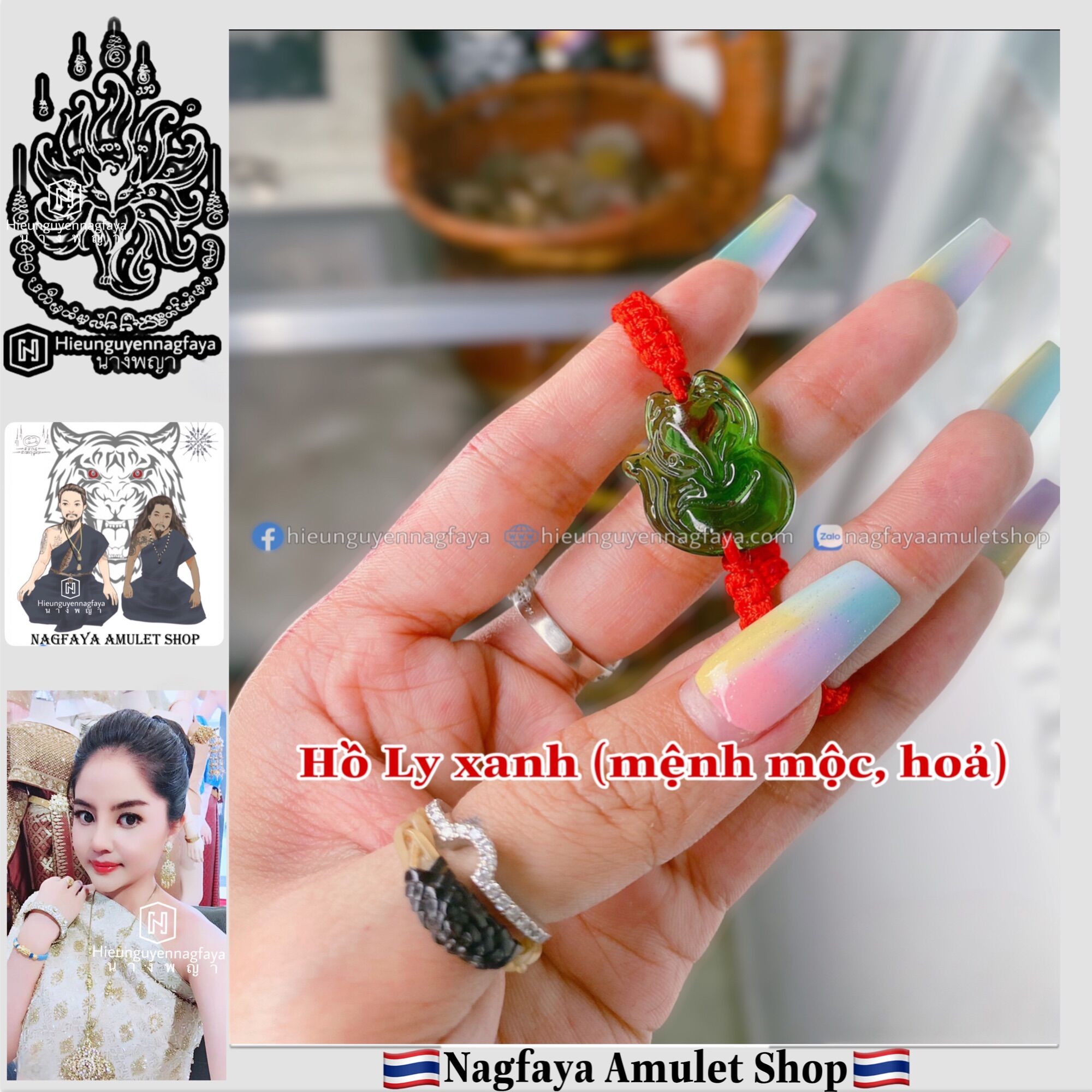 [[HÀNG THẬT]] Dây Chỉ Đỏ Hồ Ly Thuỷ Tinh Thái Lan - BIGSALE [hieunguyennagfaya]